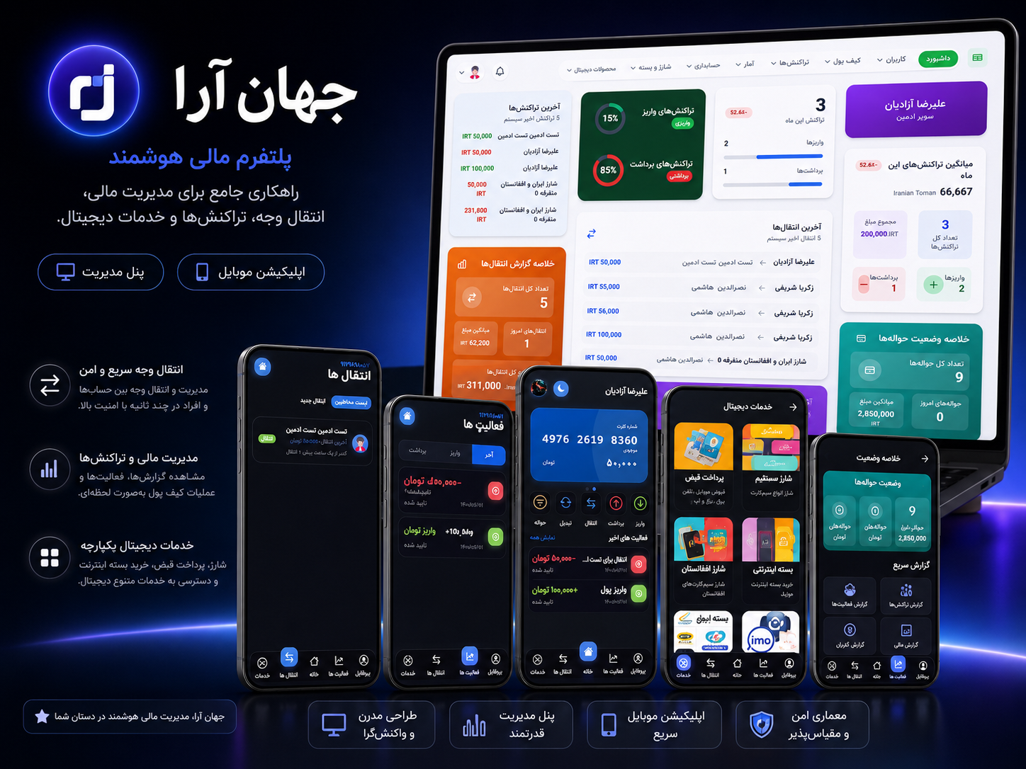 Jahan Ara smart financial platform preview